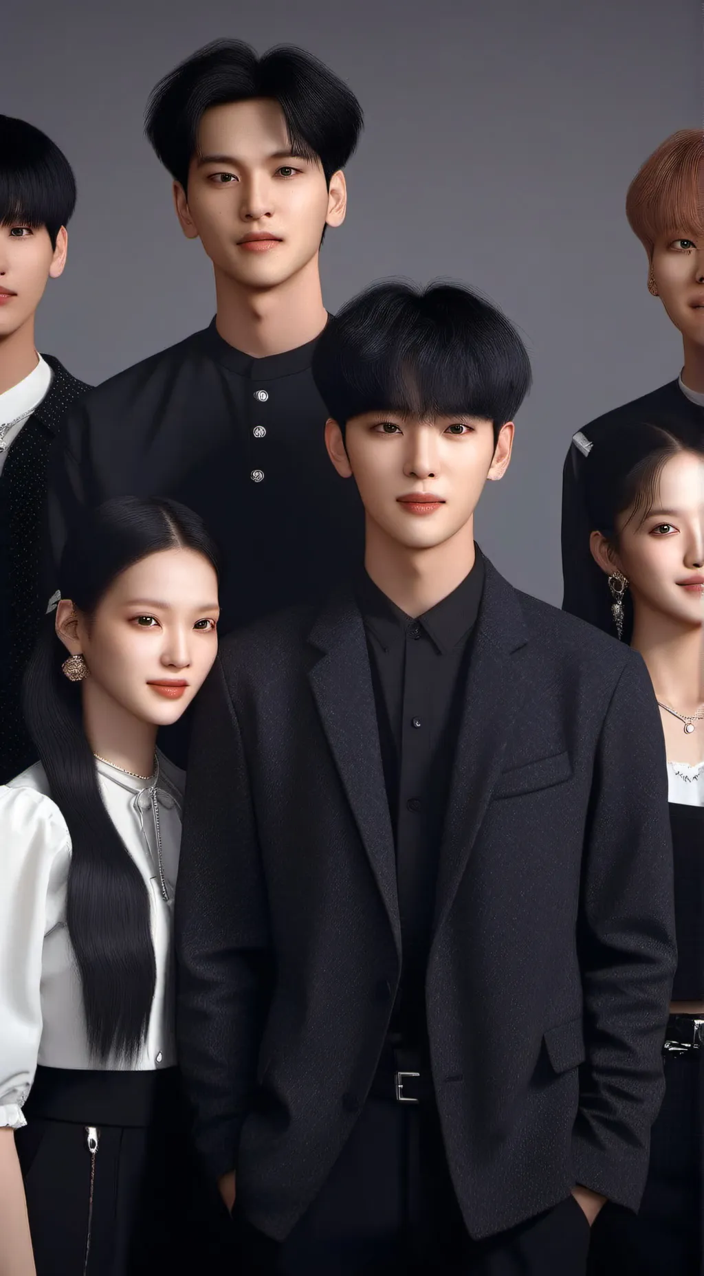 ai character: straypink background