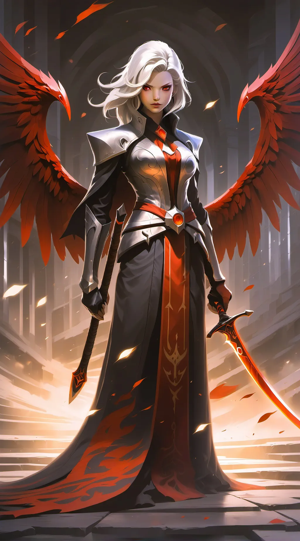 ai character: Demon  background