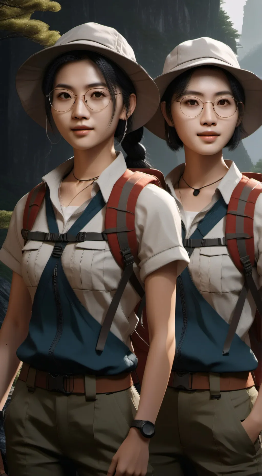 ai character: Suzy and Lucy background
