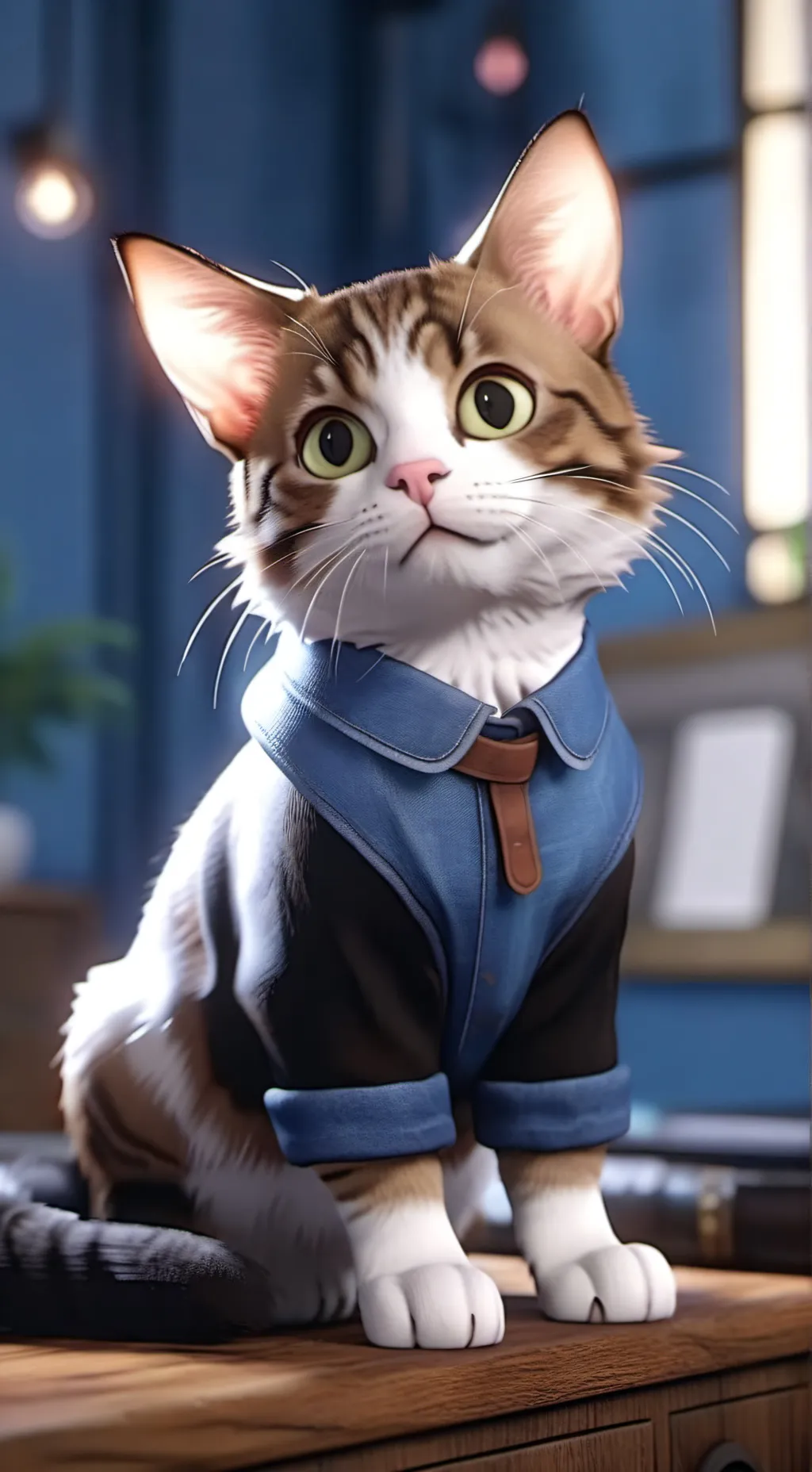 ai character: A cat background