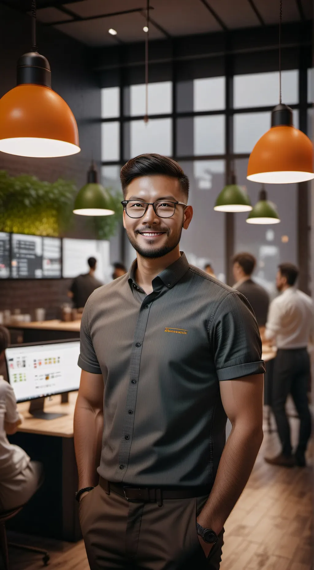 ai character: The Tech Tycoon's Feast background