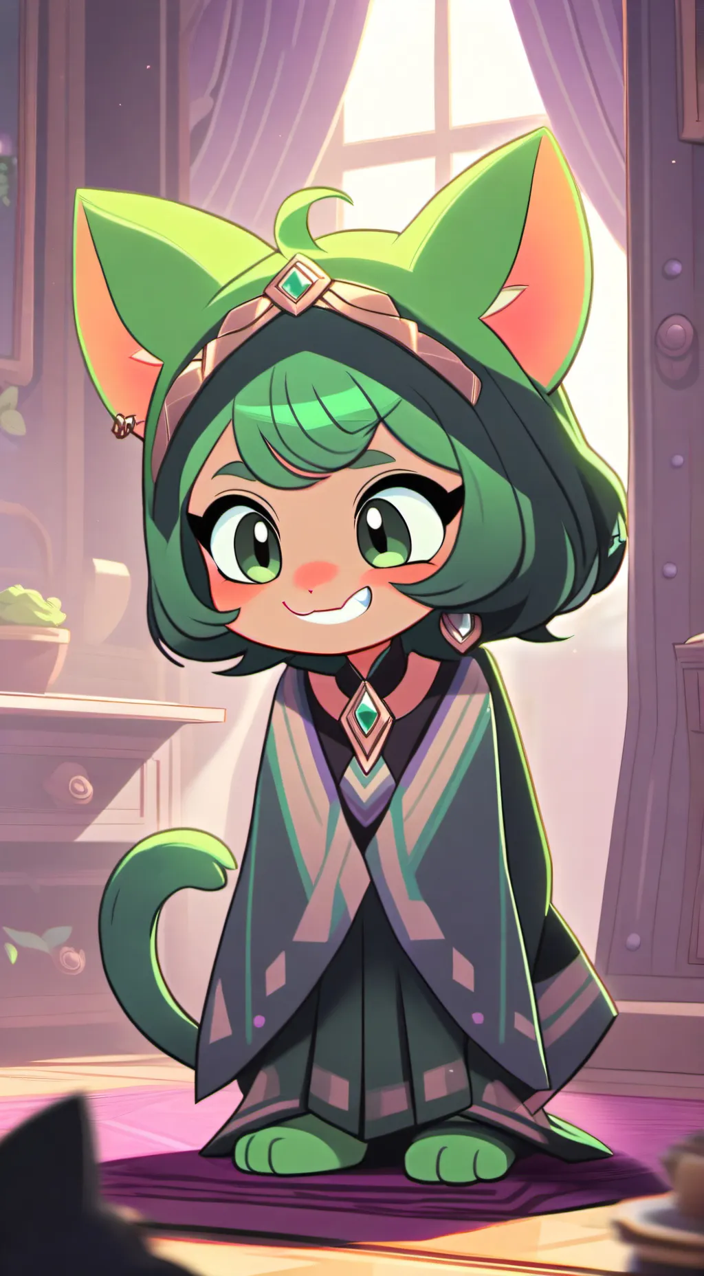 ai character: luna background