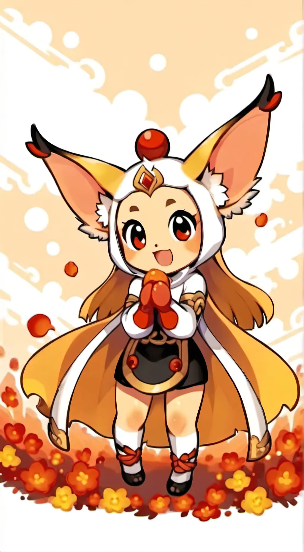 ai character: Meadow background