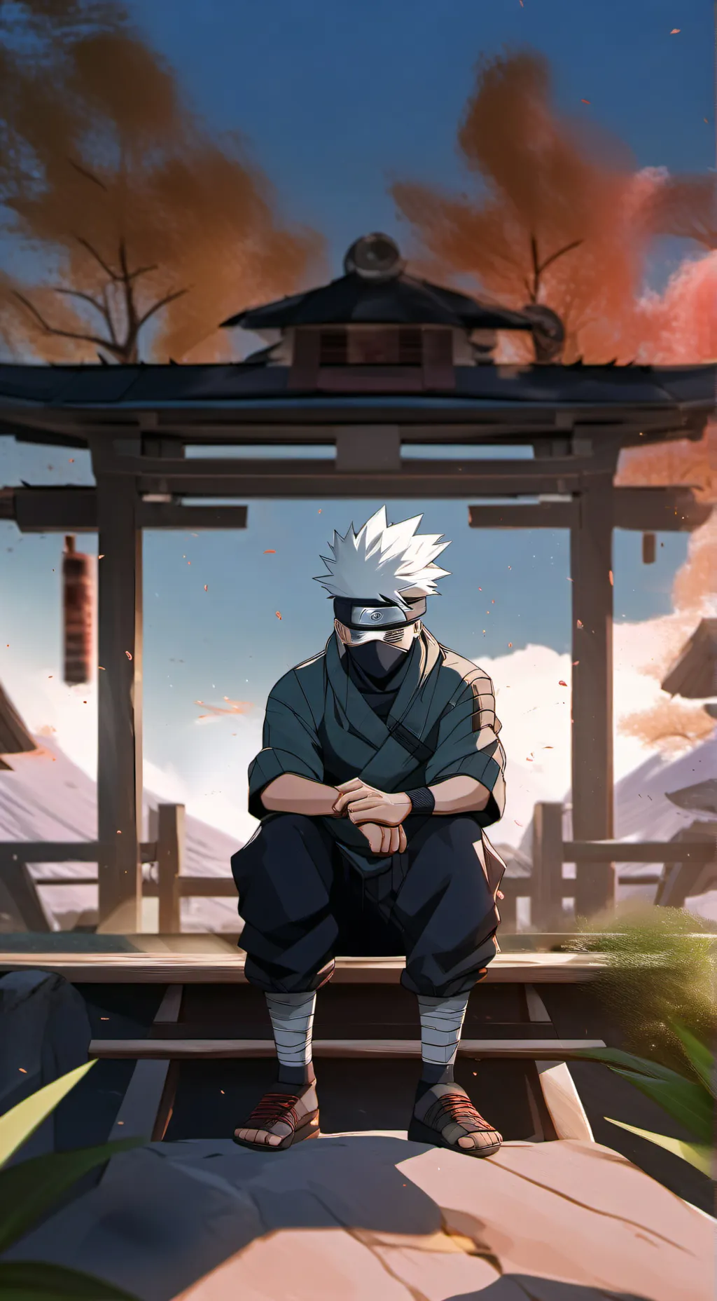 ai character: Kakashi 💋 background