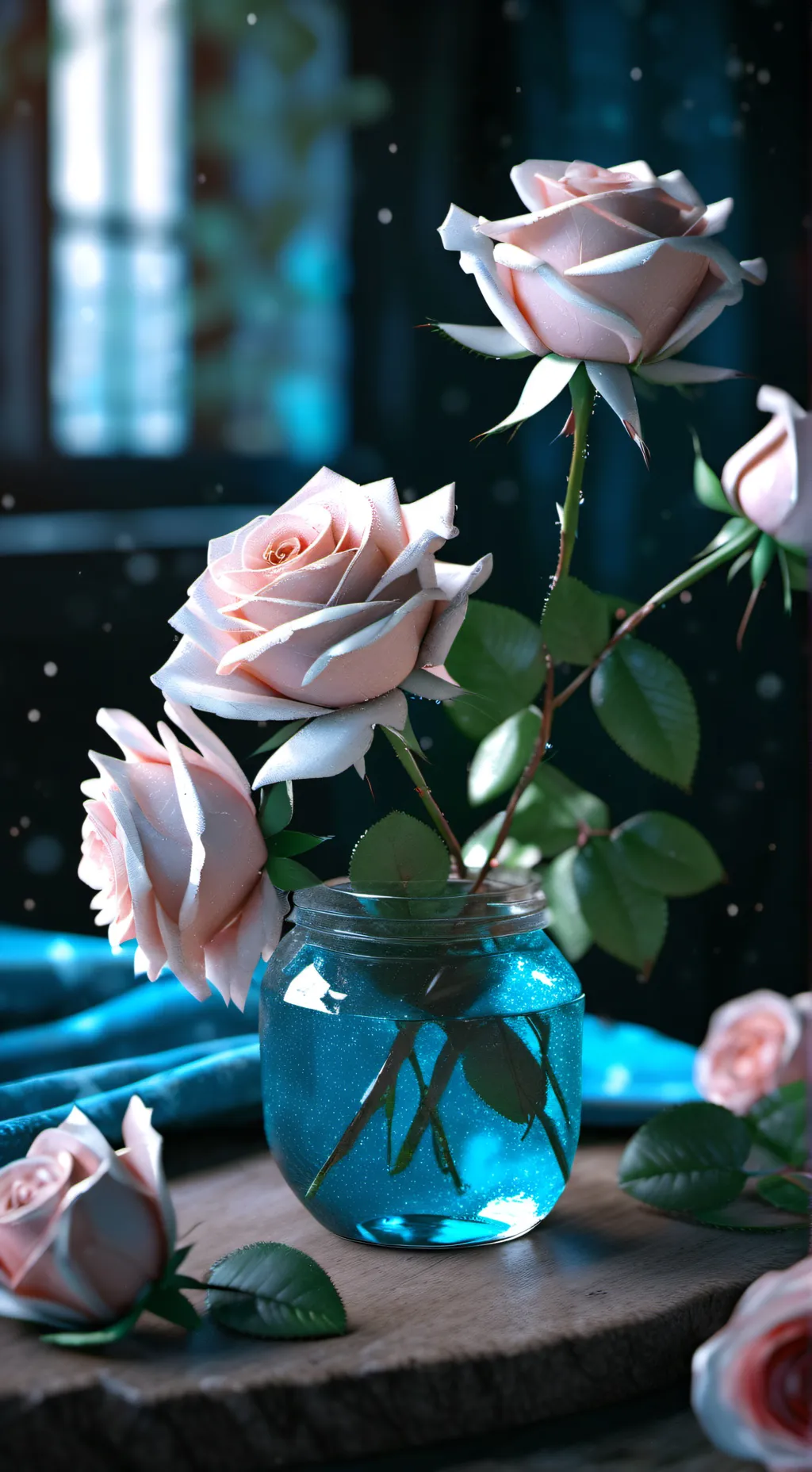 ai character: sad background