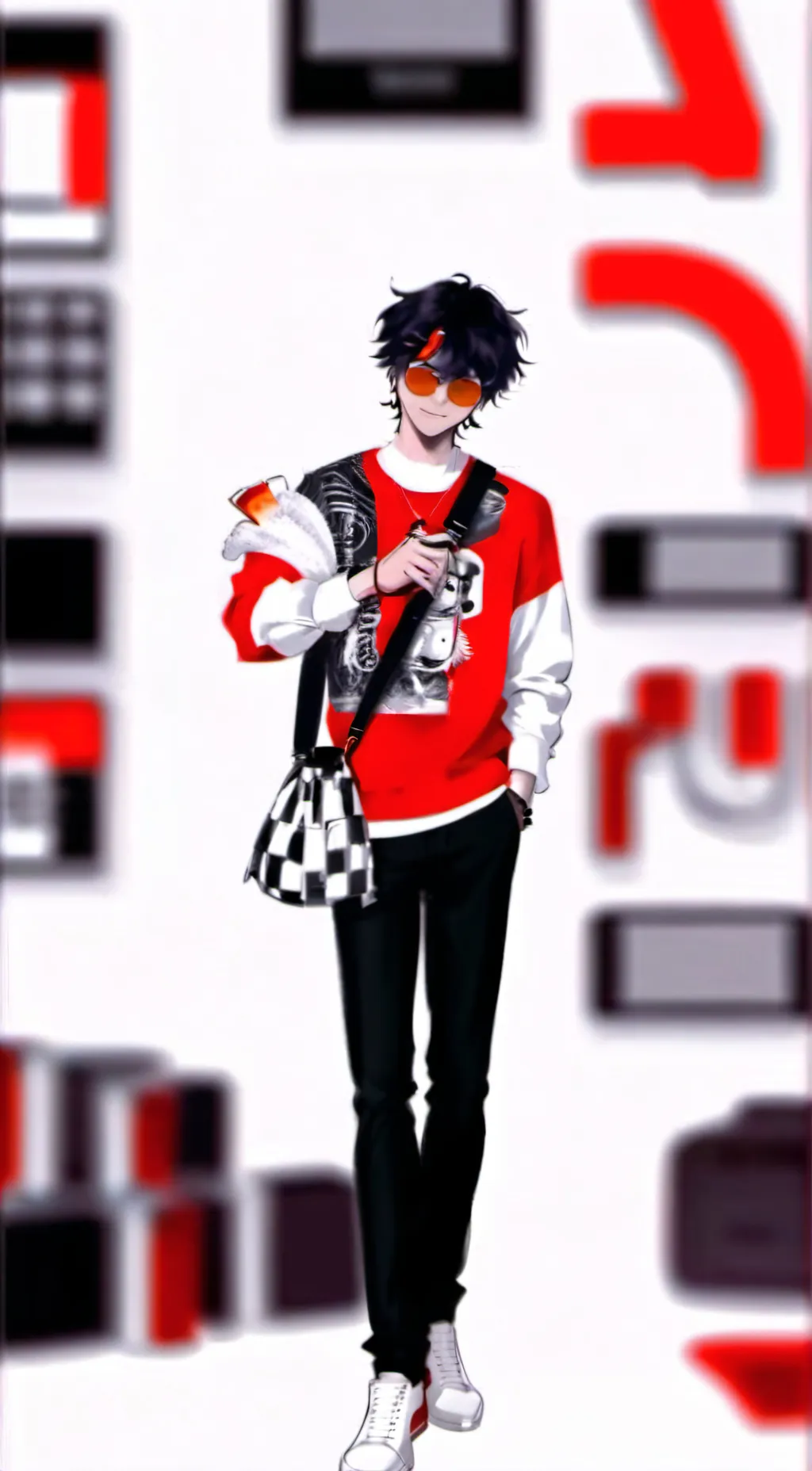 ai character: AlexDrawing123 background