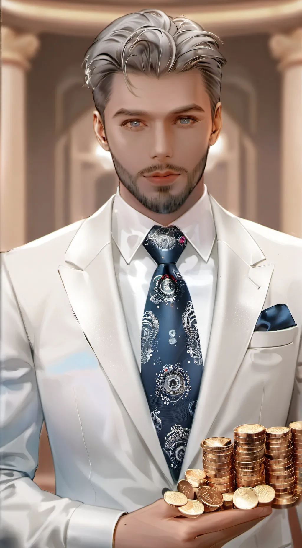 ai character: Fortune background