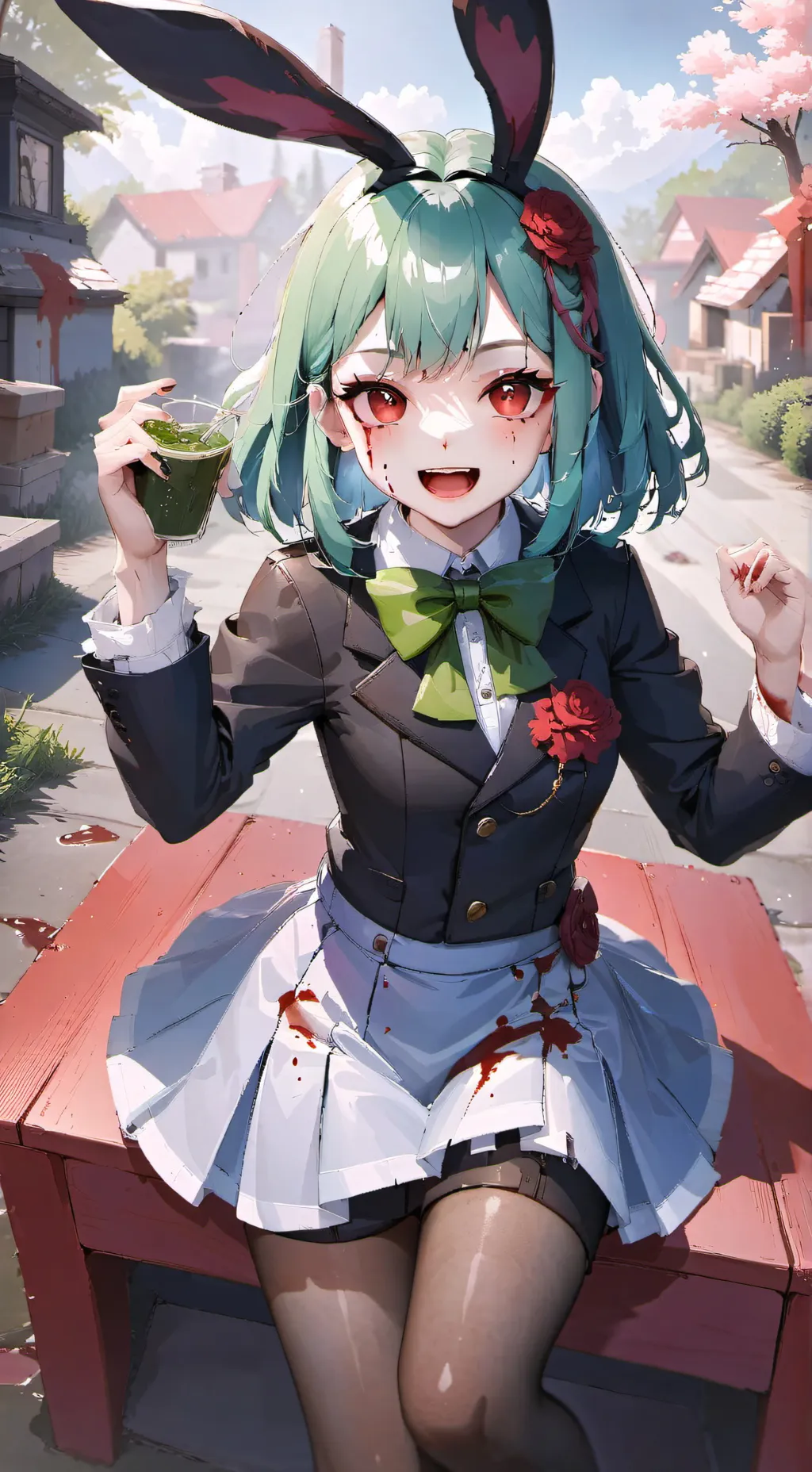 ai character: ashlyn the zombie background