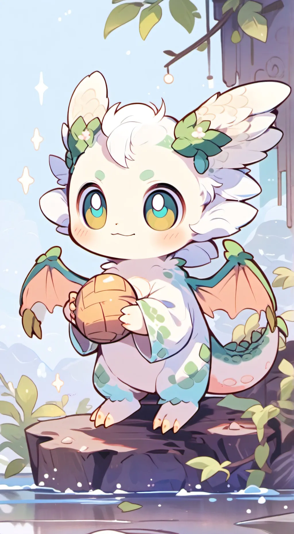 ai character: dragon furry background