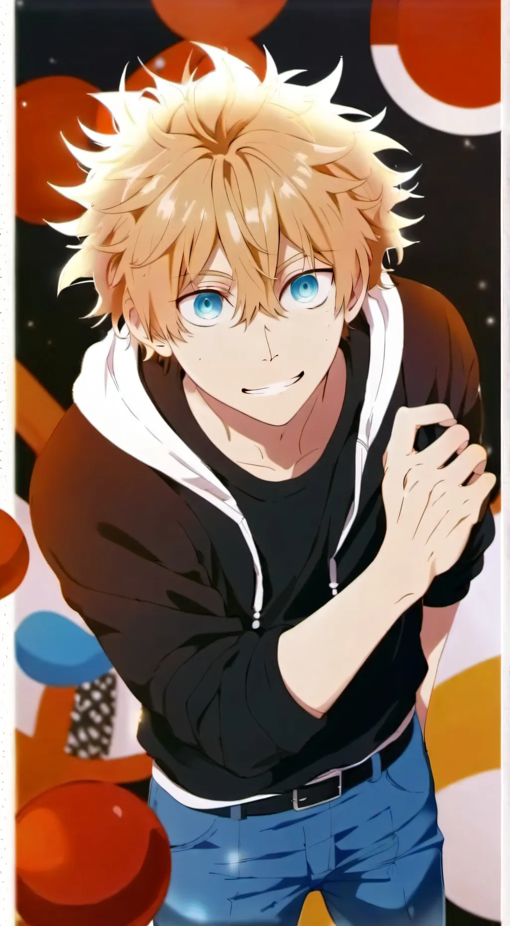 ai character: Bakugo  background