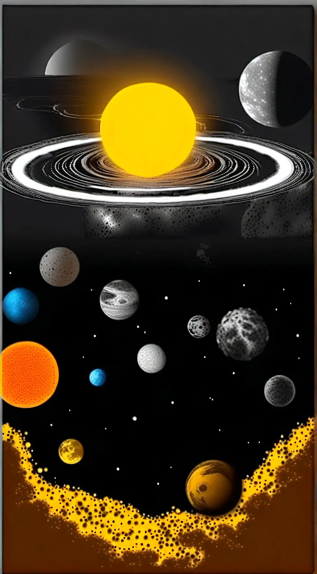 ai character: sistema solar br background