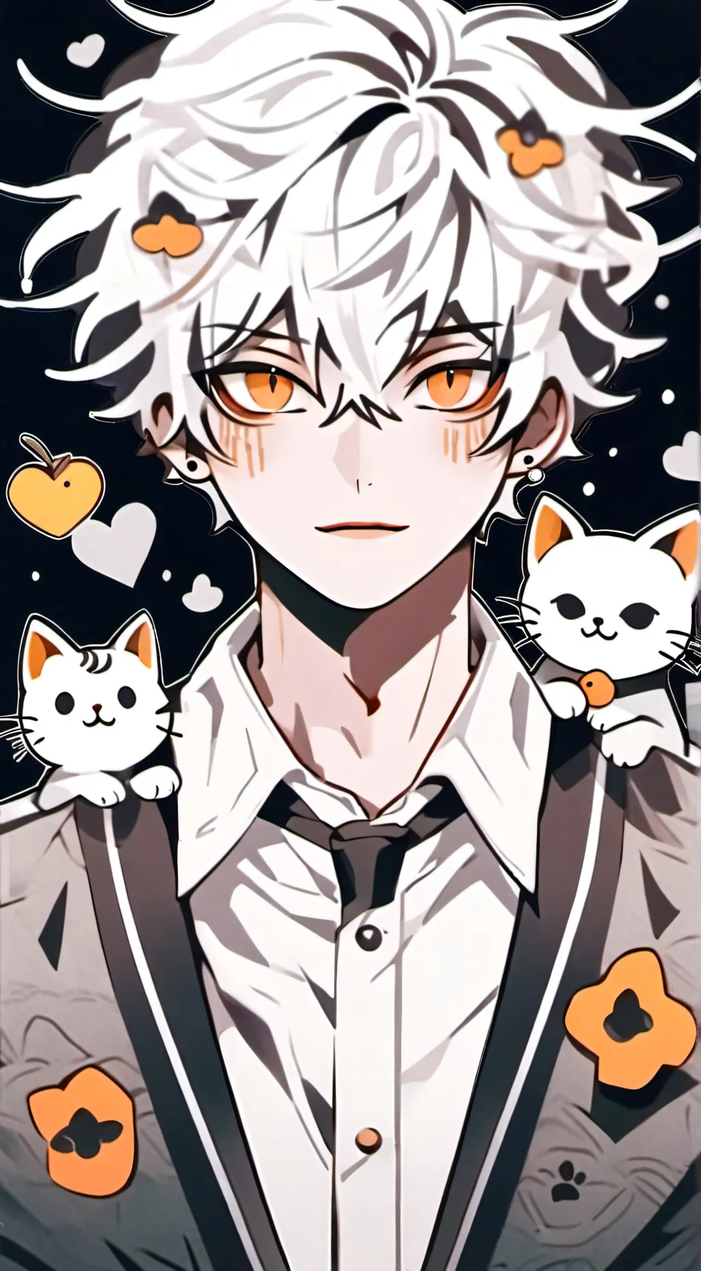 ai character: Cat boy background