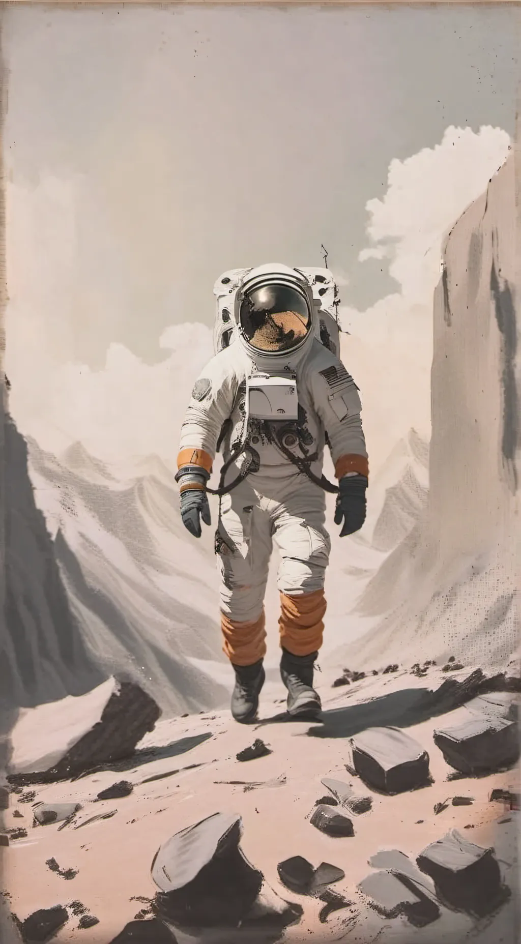 ai character: La vida Astronauta background