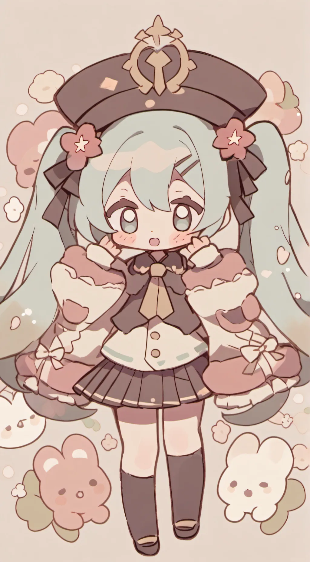 ai character: miku background