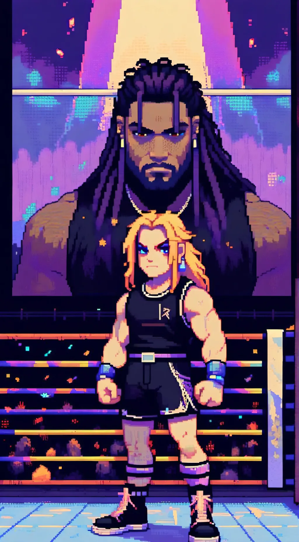 ai character: WWE background