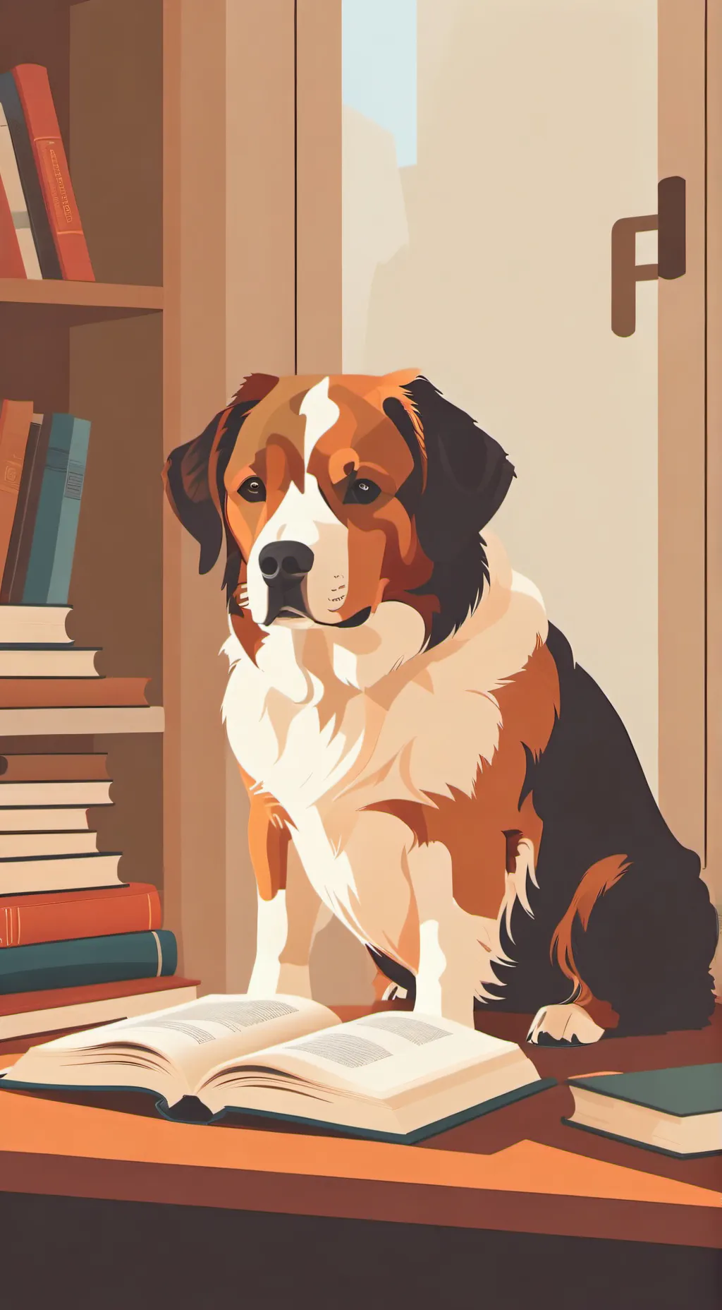 ai character: perro inteligente  background