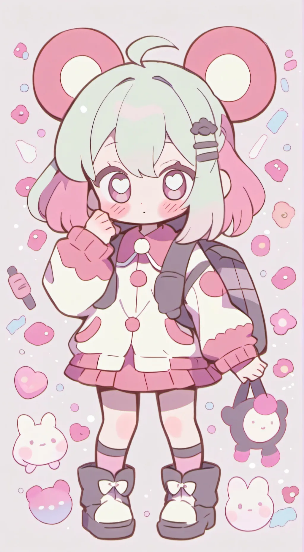 ai character: momo background