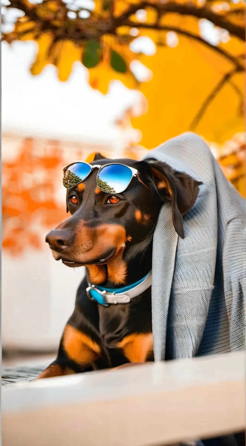 ai character: perro salchica 👓 background