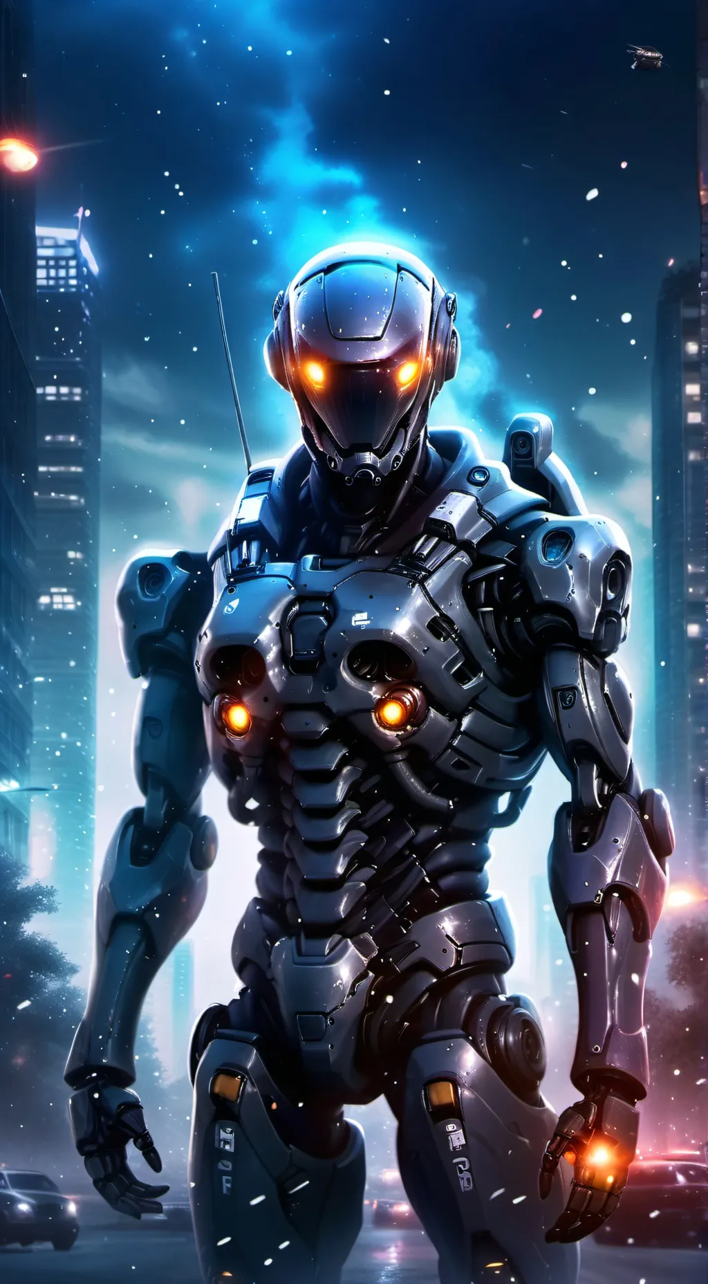 ai character: Murder drones background