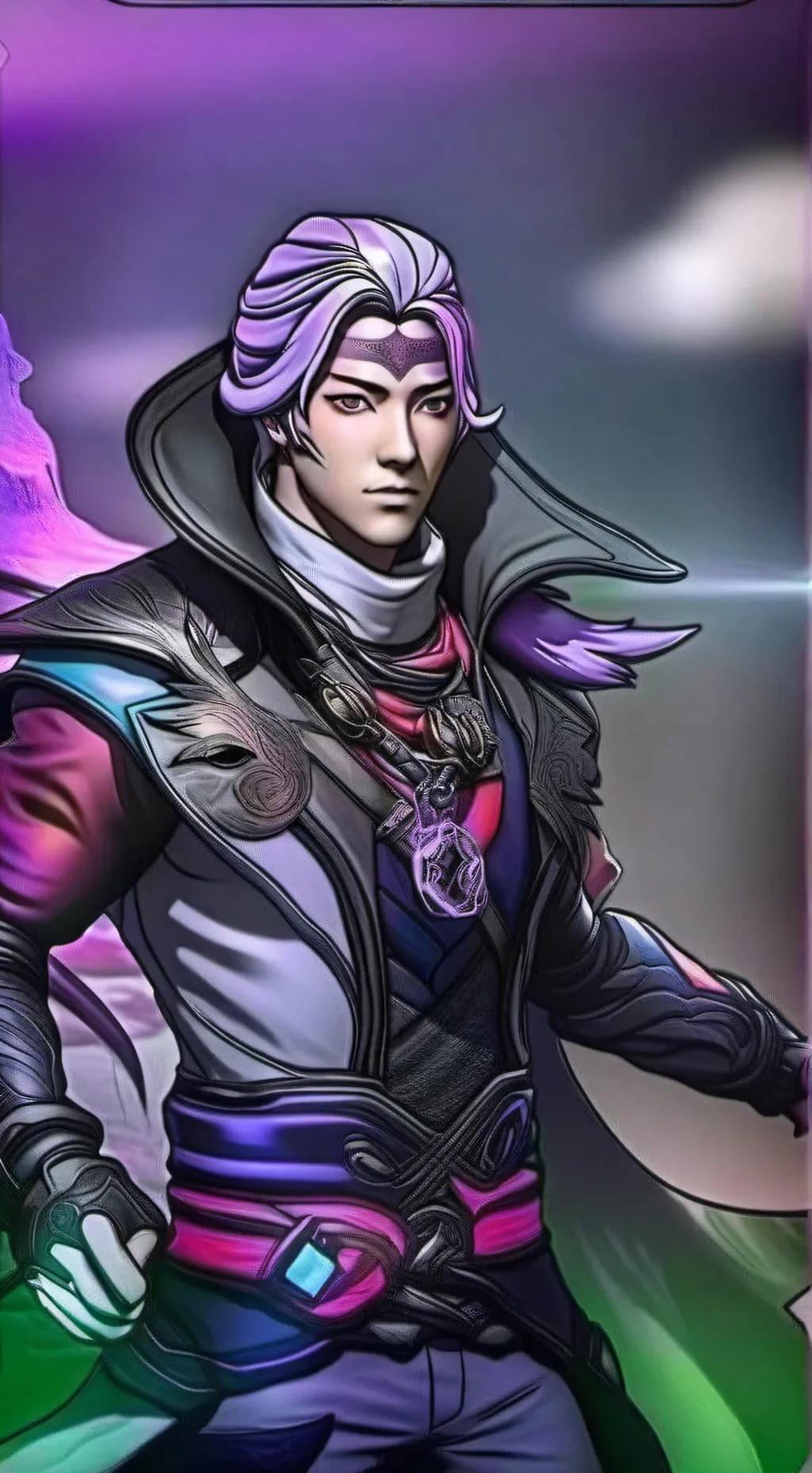 ai character: Каллиграф background