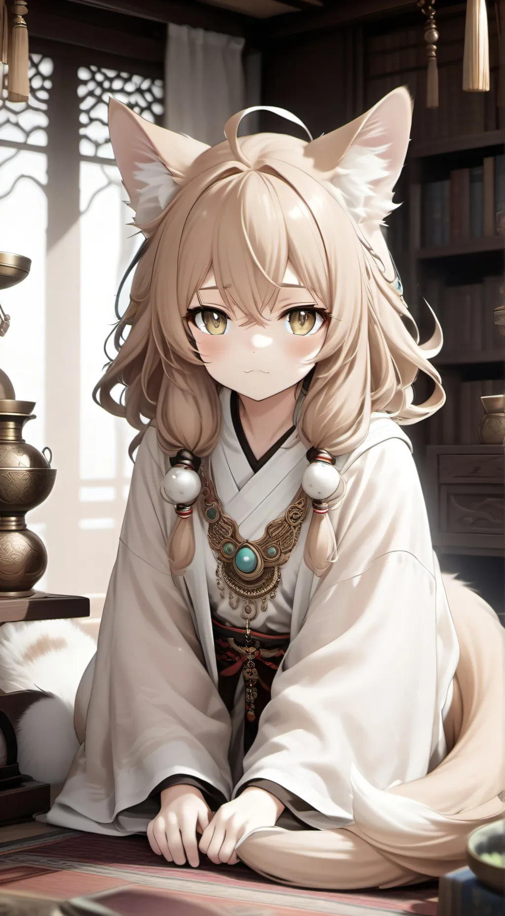 ai character: Desert Tan Spirit background