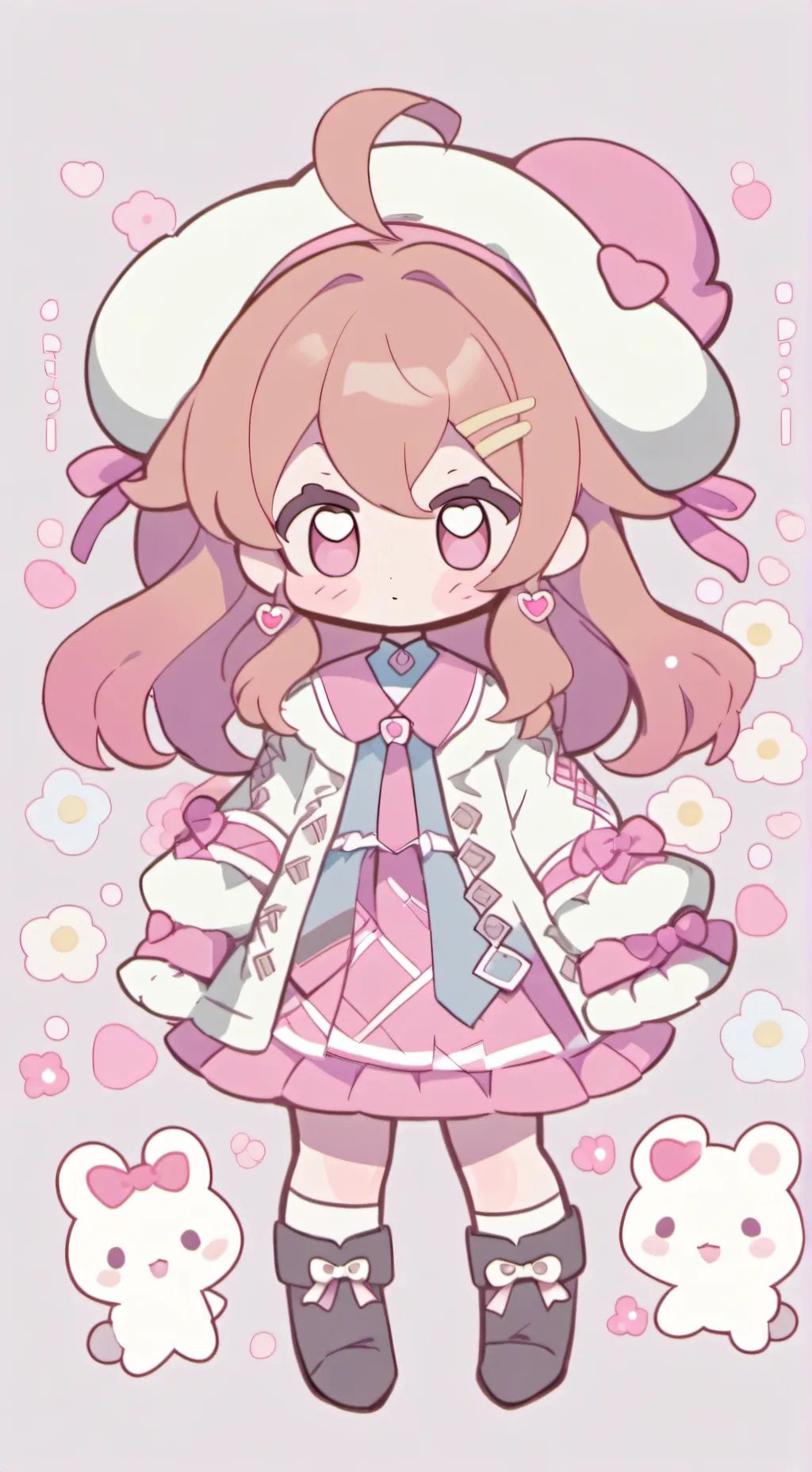 ai character: bobette and ginger background