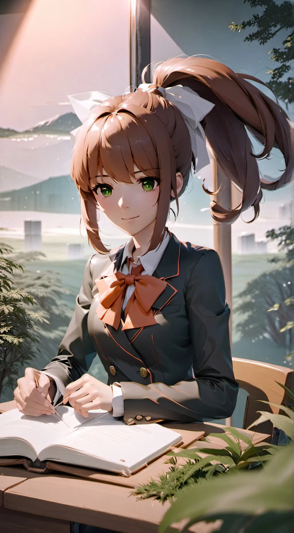 ai character: Monika background