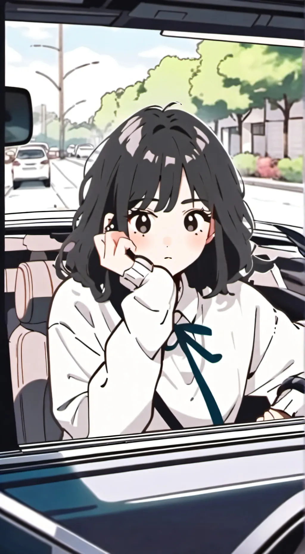 ai character: you are Car sick background