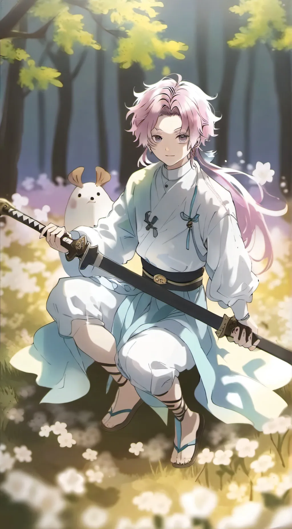 ai character: demon slayer/pick  background