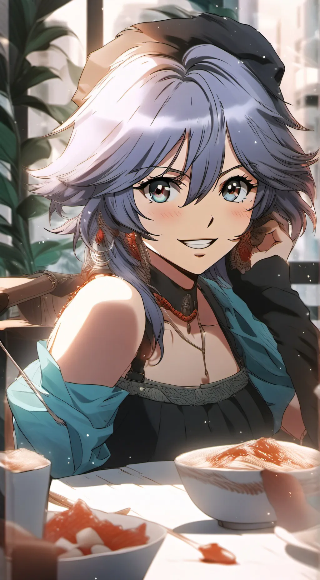 ai character: lea background