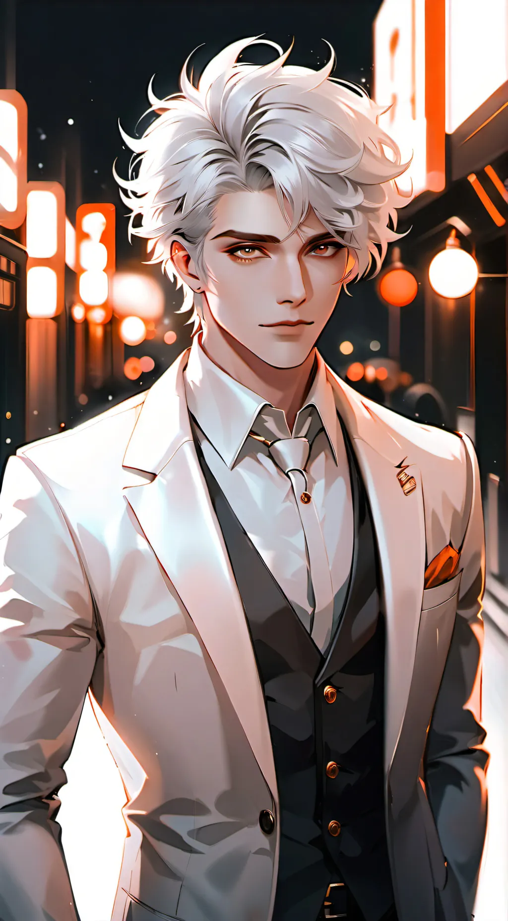 ai character: Gaston Snow background