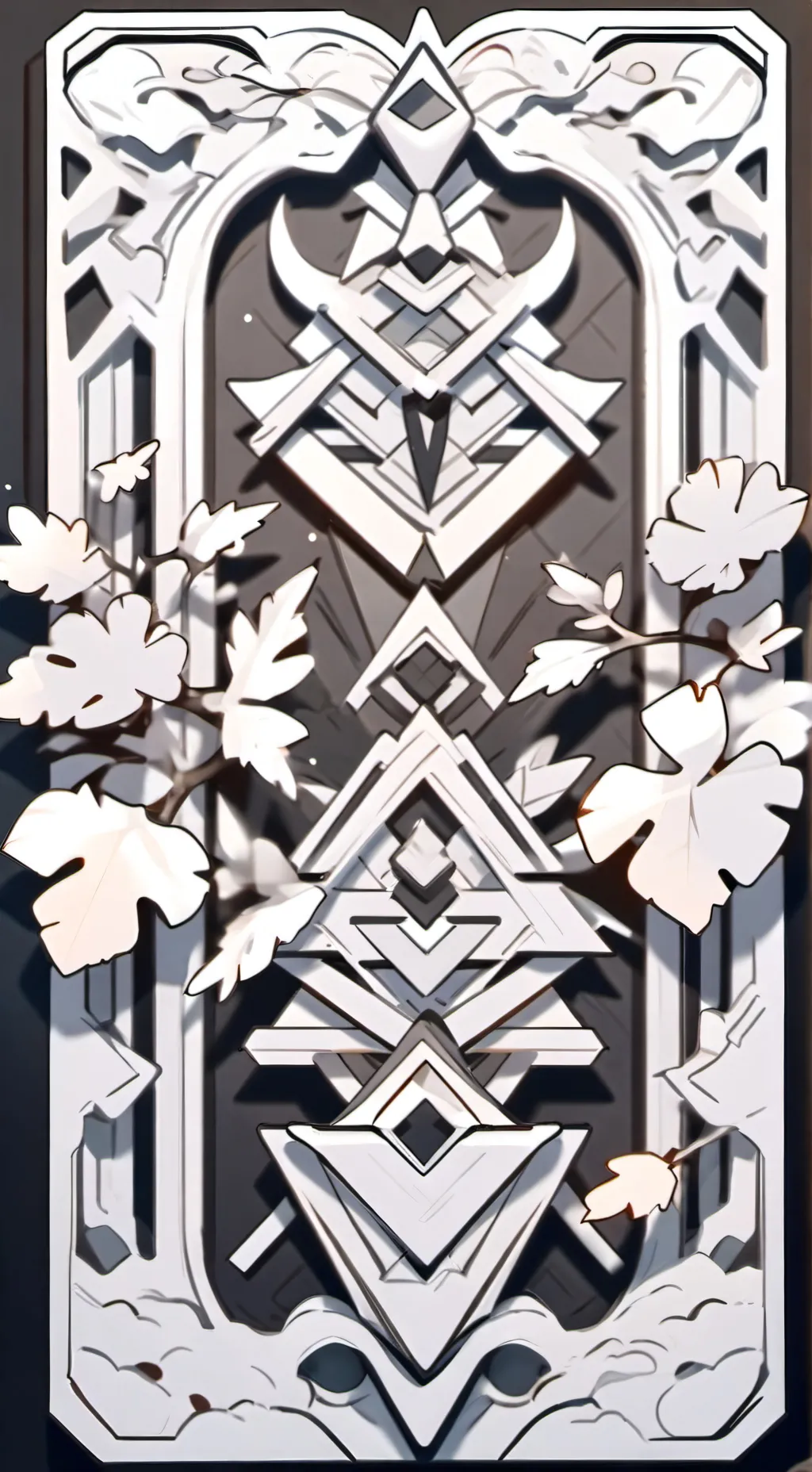 ai character: papper cut background