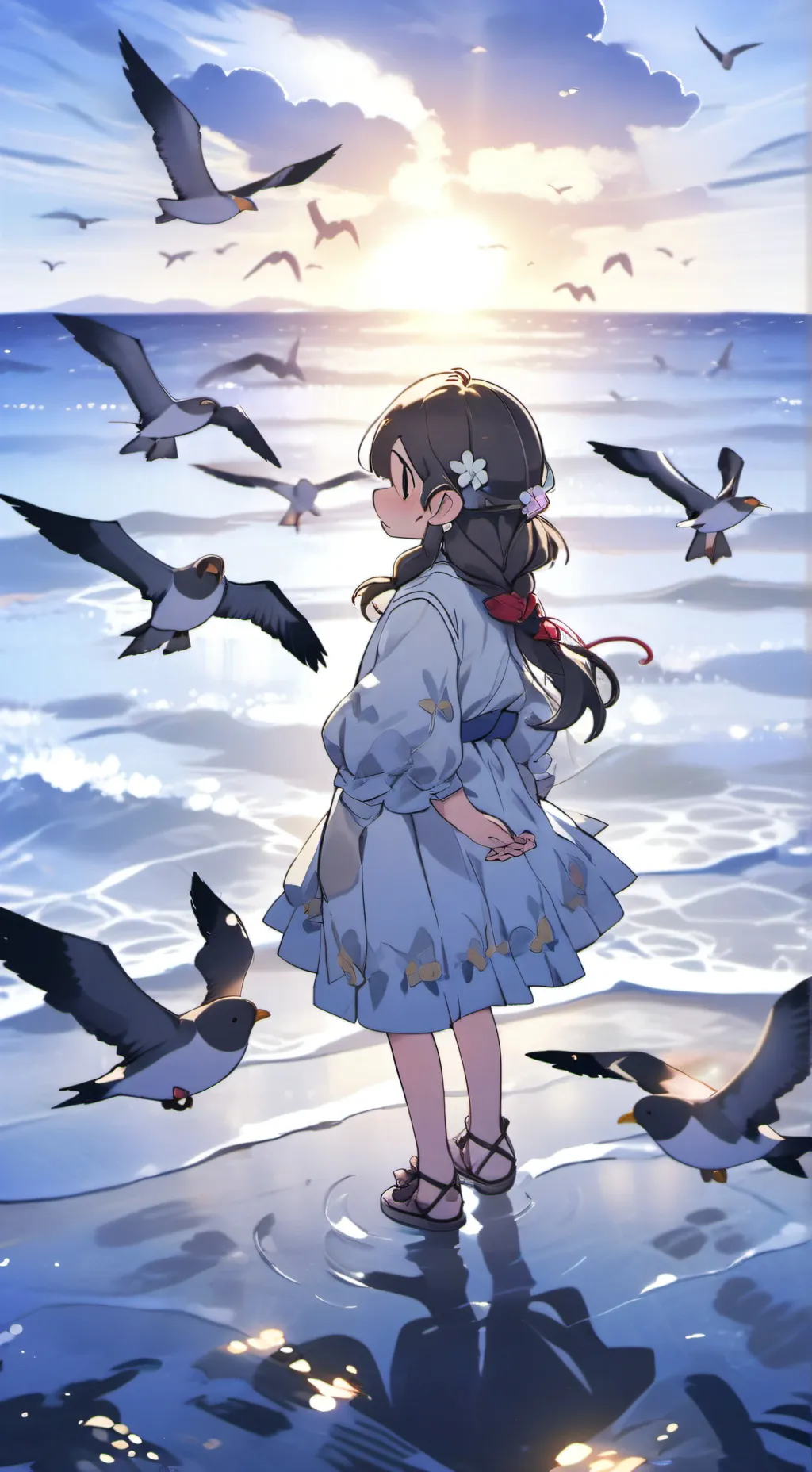 ai character: moonflower ig  background