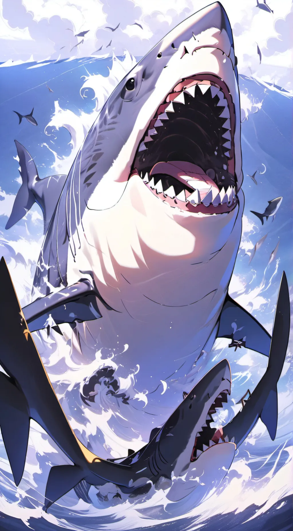ai character: 🦈Shark🦈 background