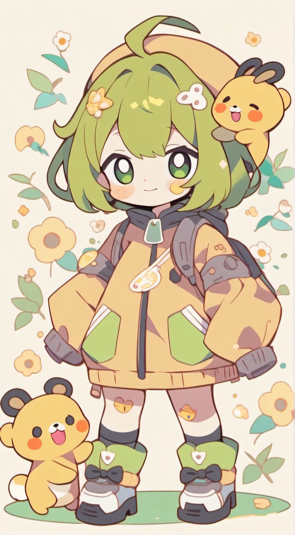 ai character: Slime girl background