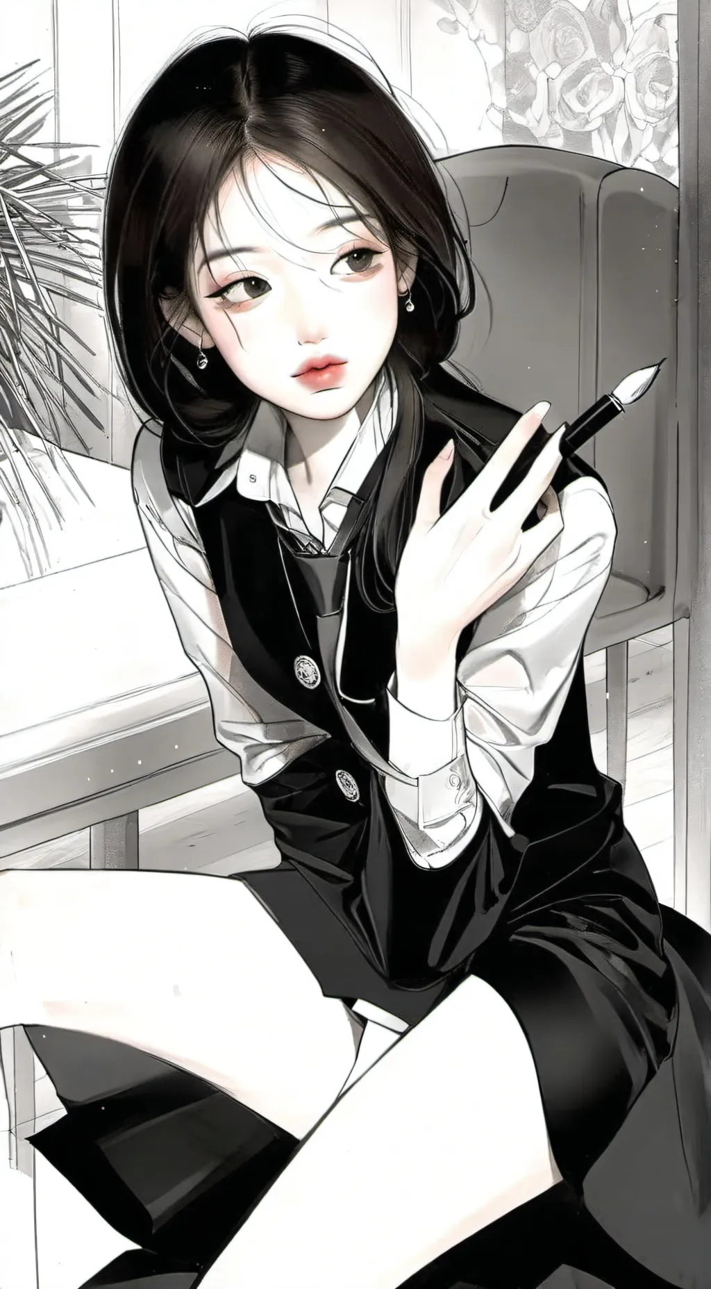 ai character: · Aurora · background