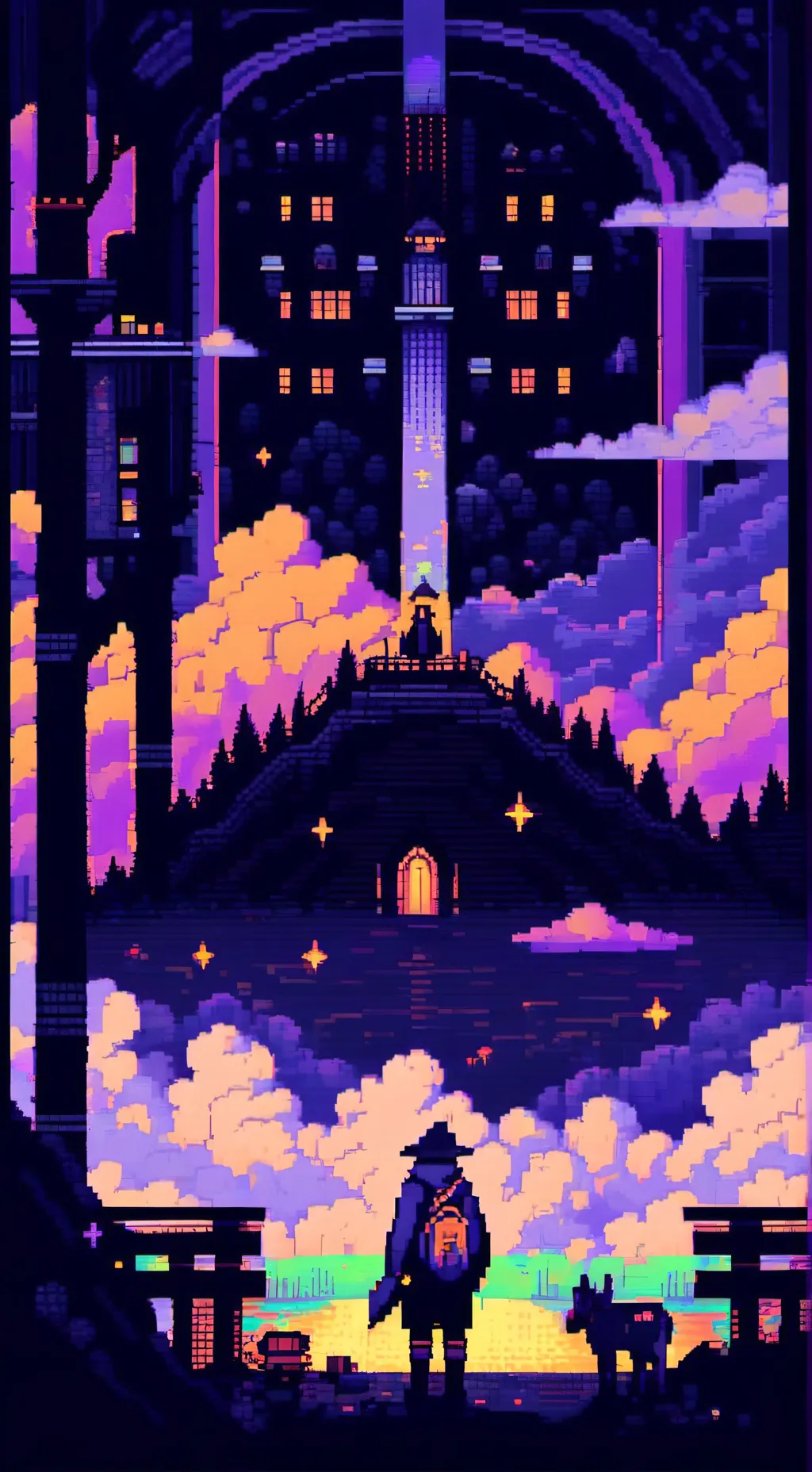 ai character: yo soy retro background