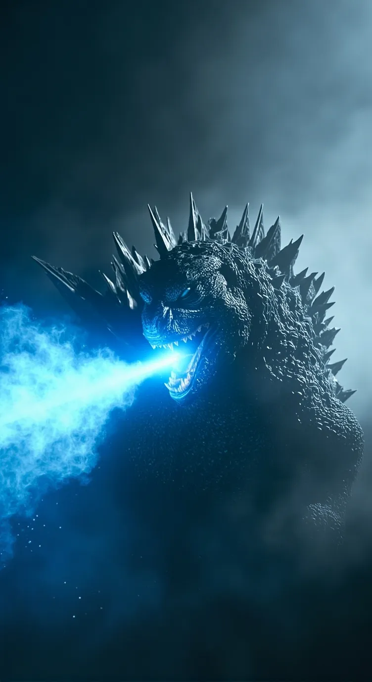 ai character: Godzilla background