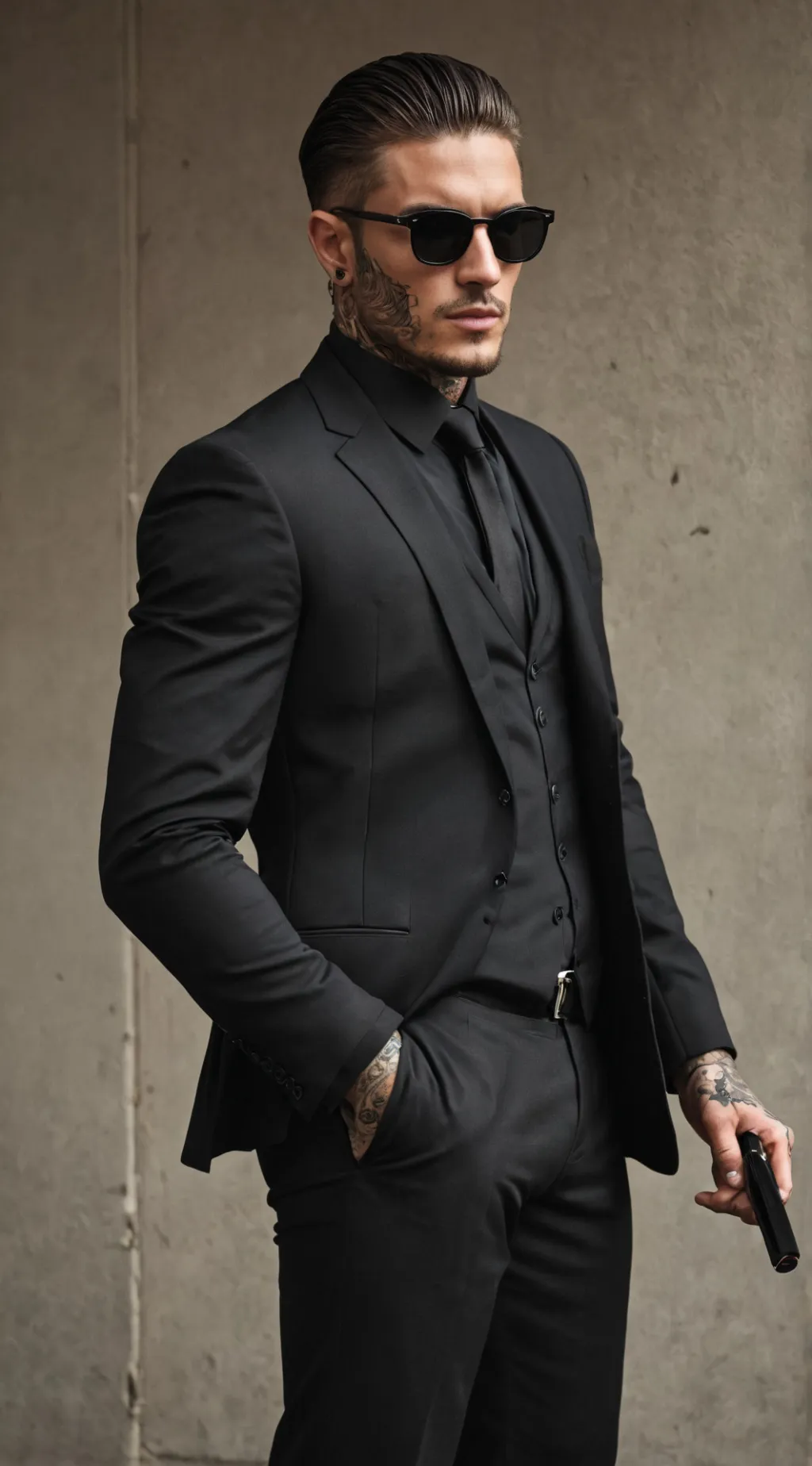 ai character: Mafia boss  background