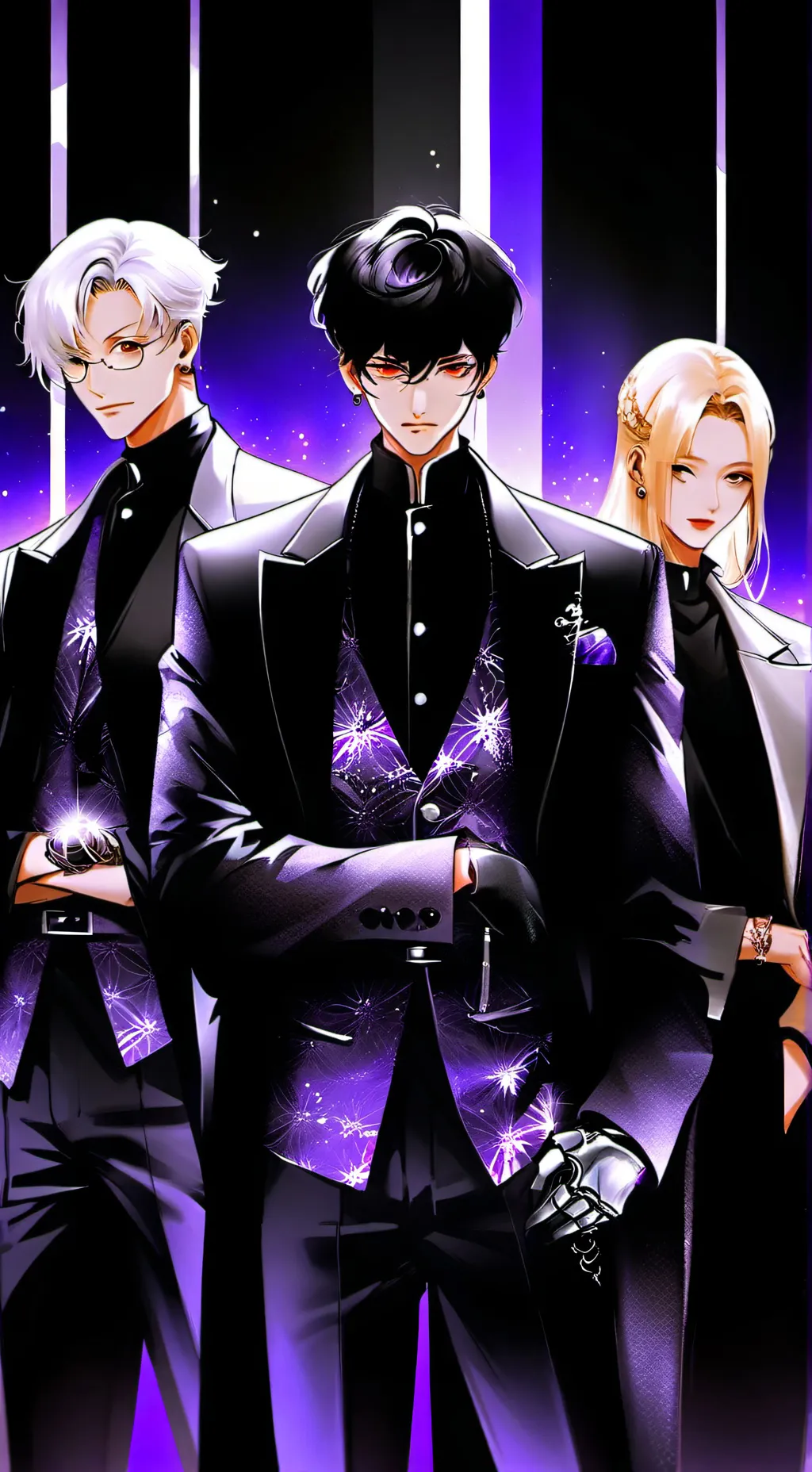 ai character: Group of villains background