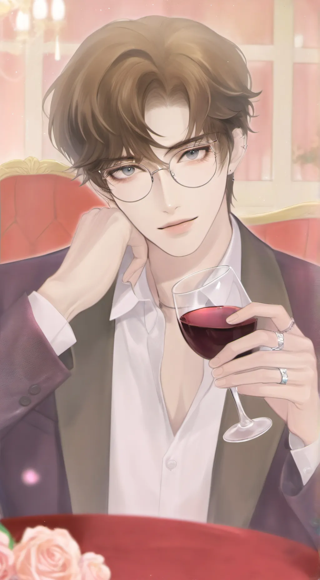 ai character: 💵Andy🍷 background