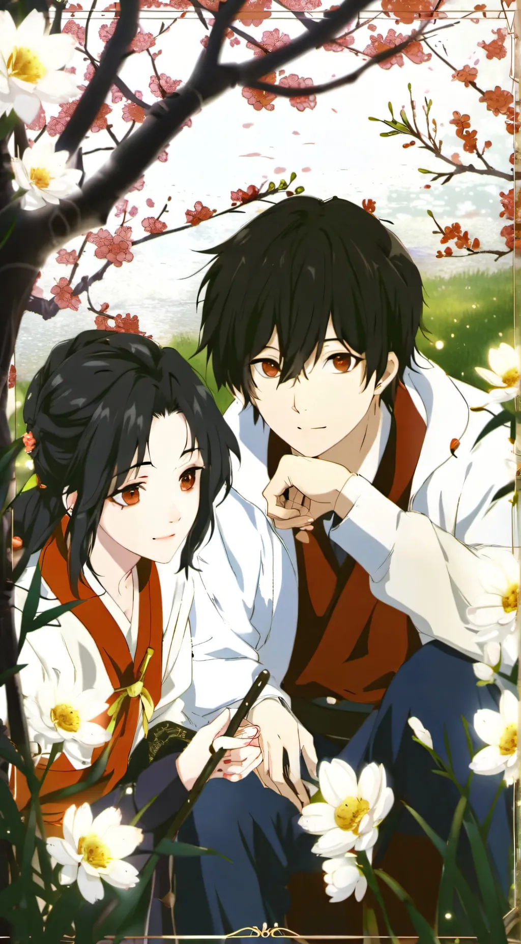 ai character: jack and rose  background