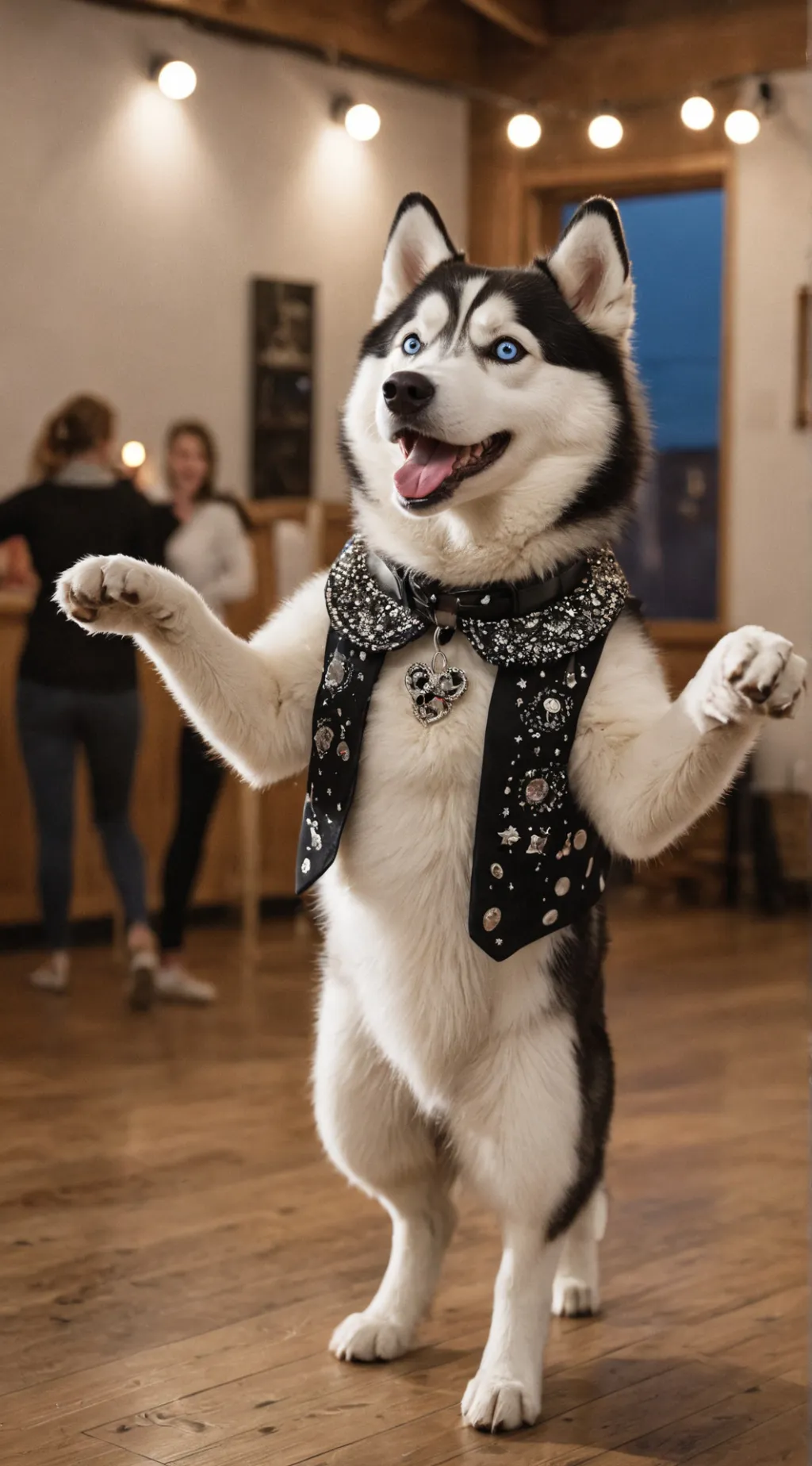 ai character: Snowy background