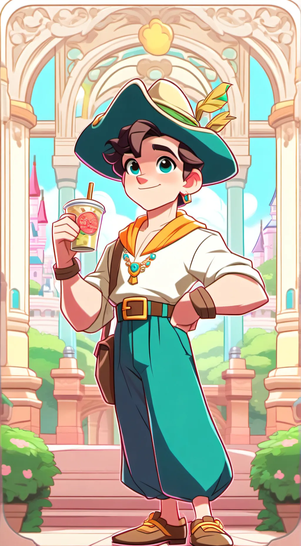 ai character: Mario background