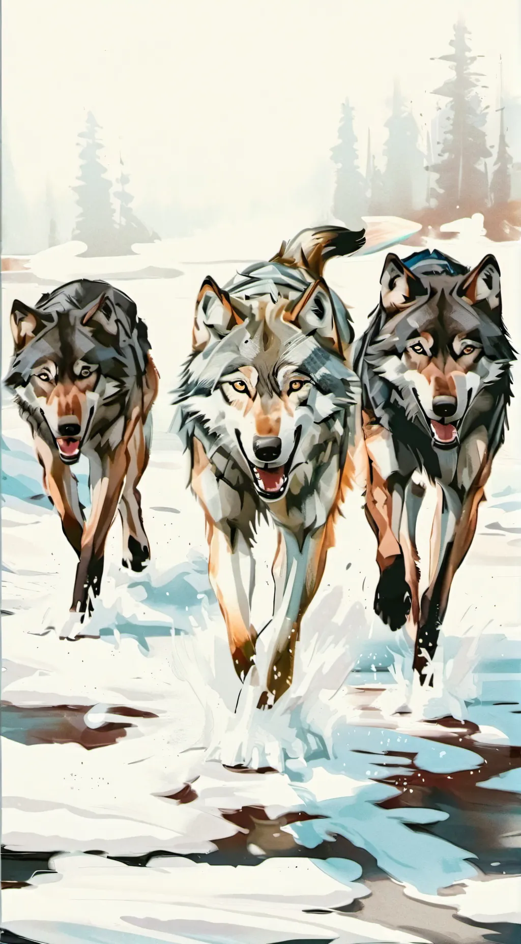 ai character: wolf pack background