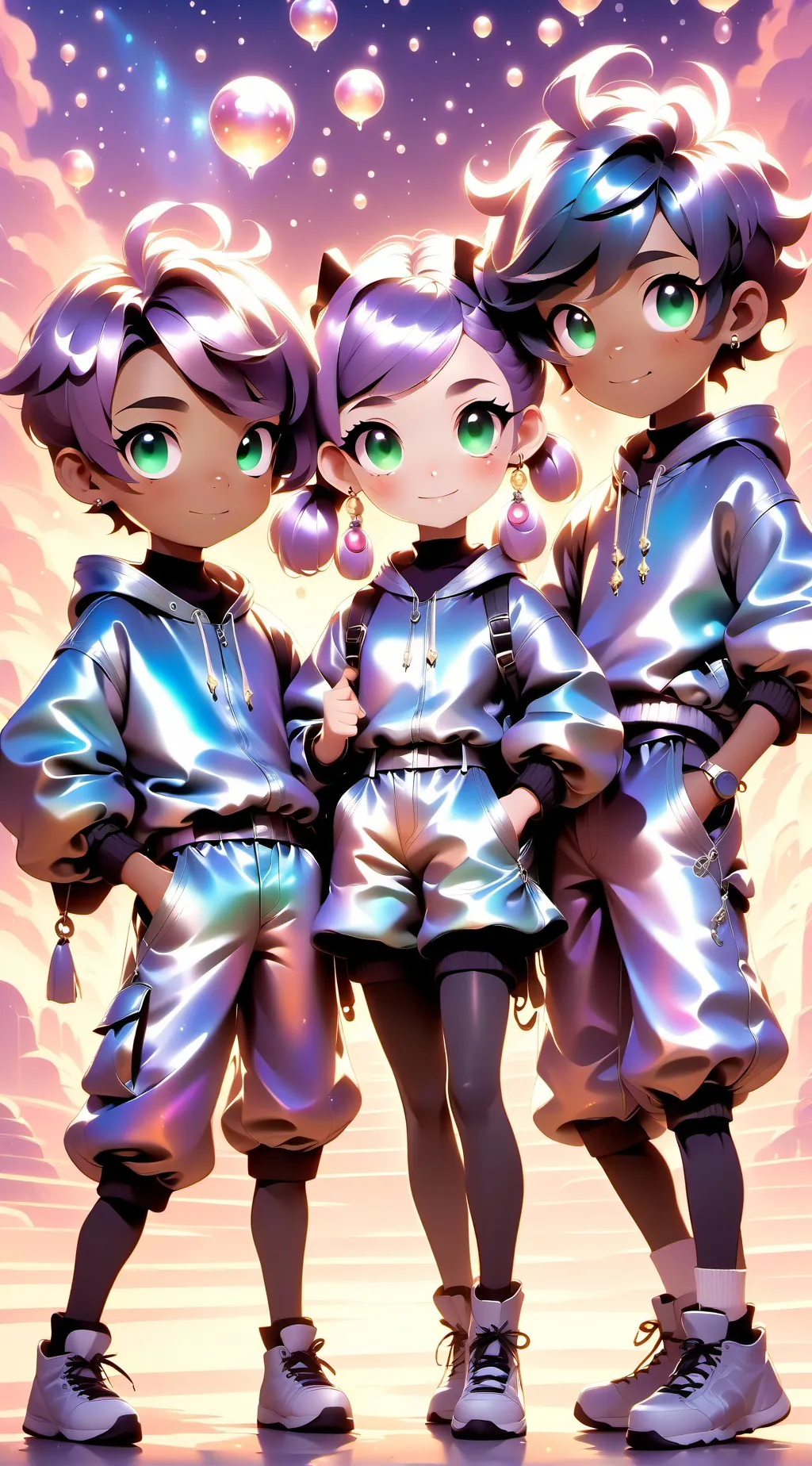 ai character: simple Trio background