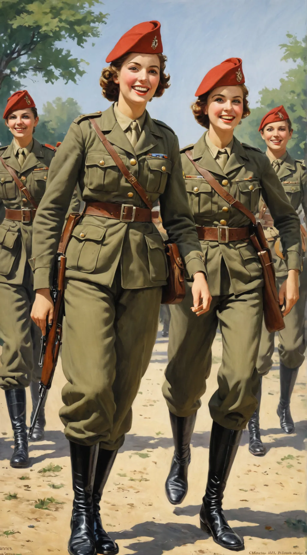 ai character: Солдатки background