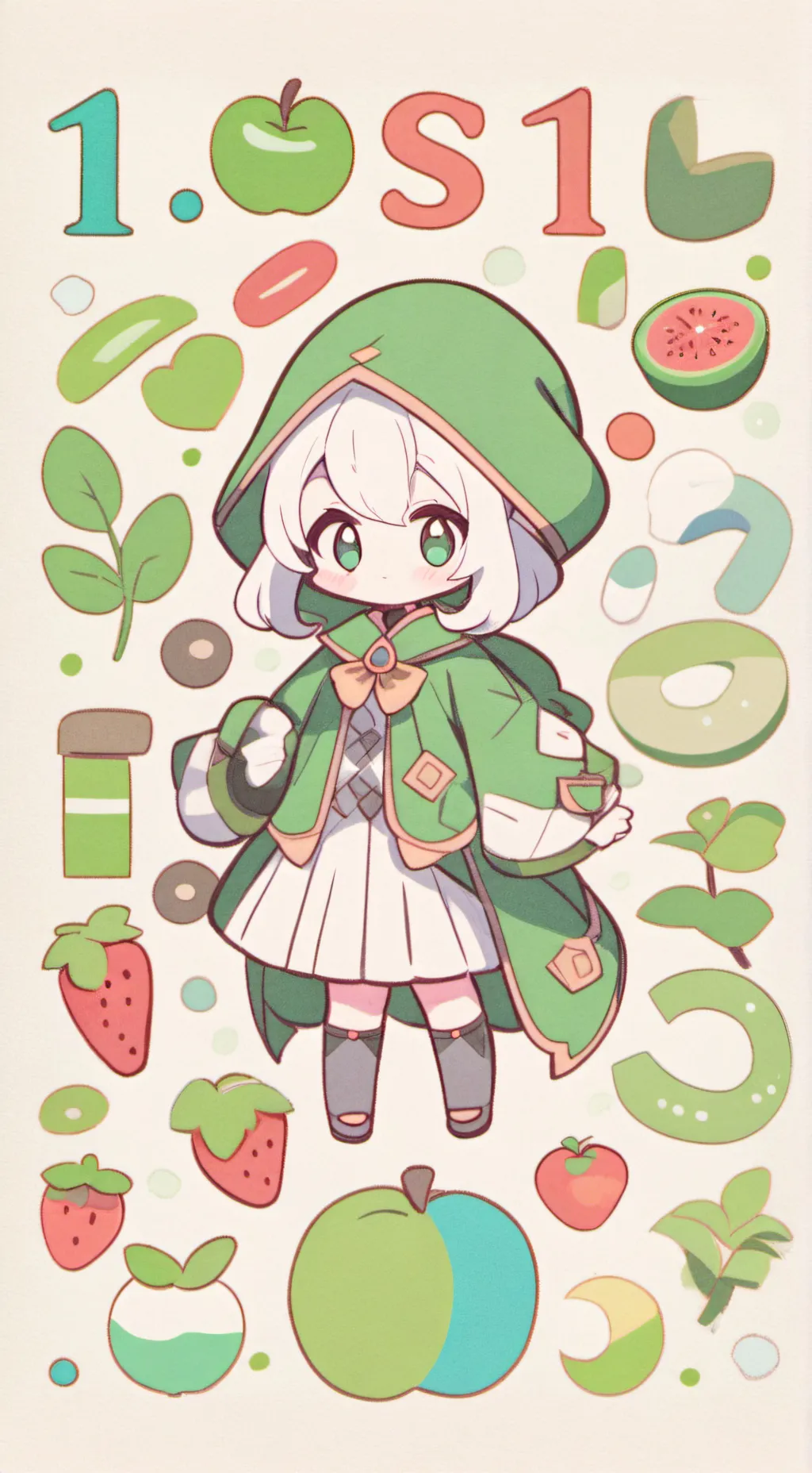 ai character: 🤨 Alphabet 🤨 background