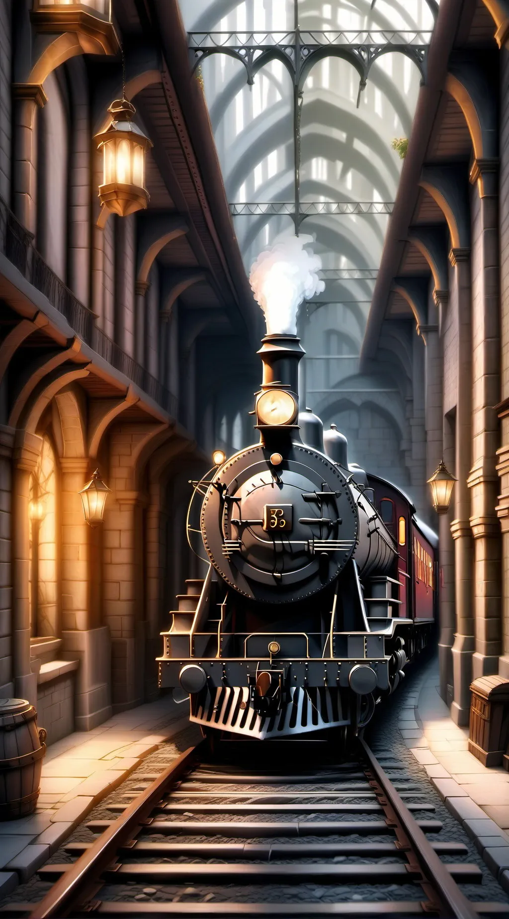 ai character: Slytherin train  background