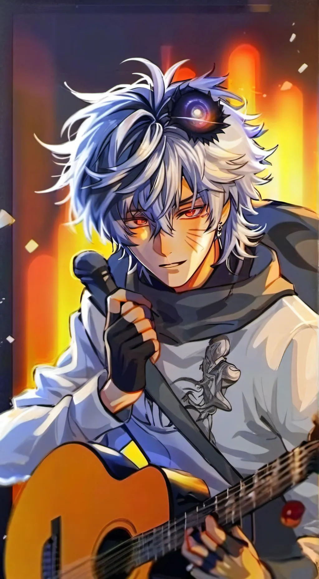 ai character: ♡ᒪᗴO♡ background